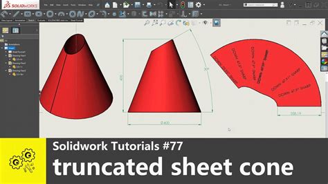 Solidworks Tips 77 Bevelled Truncated Cone Sheet Metal Tutorials