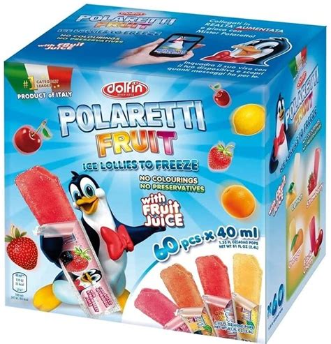 Buy Polaretti Fruit Juice Freezer Pops Ice Lollies To Freeze Pack Of