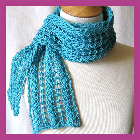 Lace Scarf Knitting Pattern A Knitting Blog