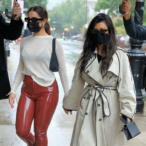 Kourtney Kardashian And Addison Rae Out In New York Kourtney Kardashian Fashion