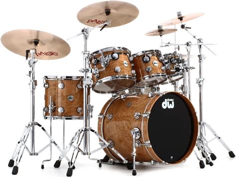 DW Collector S Series Lacquer Custom Piece Cherry Shell Pack Natural Lacquer Sweetwater