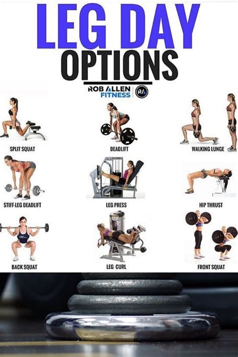 Leg Day Workout Option Include Any Exercise Leg Workout Exercise