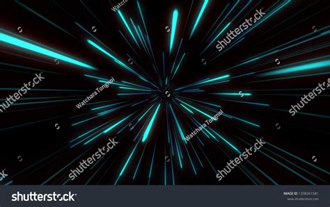 Abstract Tunnel Speed Light Starburst Background Dynamic Technology