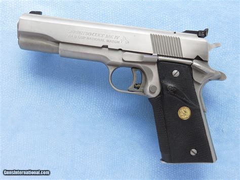 Colt Series 80 Mk Iv Gold Cup National Match Cal 45 Acp Stainless Steel