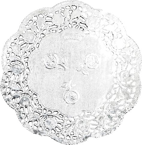 Lace Paper Doilies Metallic Silver Placemats 5 Sizes 60 Pack