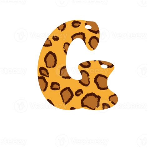 Free Leopard Print Alphabets And Number 10884044 Png With Transparent
