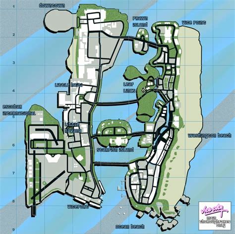 Gta Vice City Gta Vice City Map