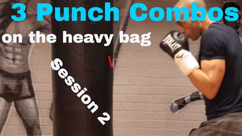 Beginner Boxing Heavy Bag Combos Session 2 Youtube