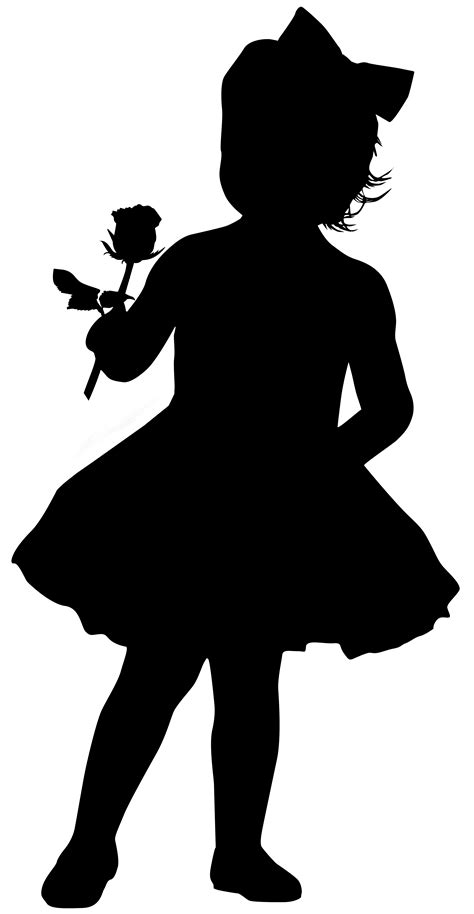 Awesome Little Girl And Silhouette By Gdj Little Girl