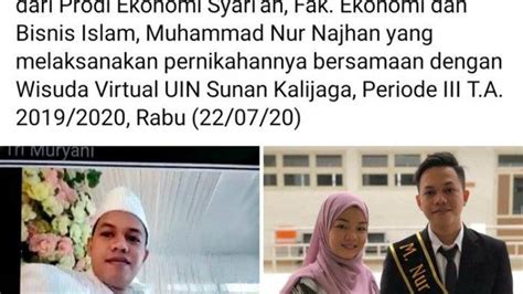 Viral Mahasiswa Ini Ikut Wisuda Online Sambil Duduk Di Pelaminan