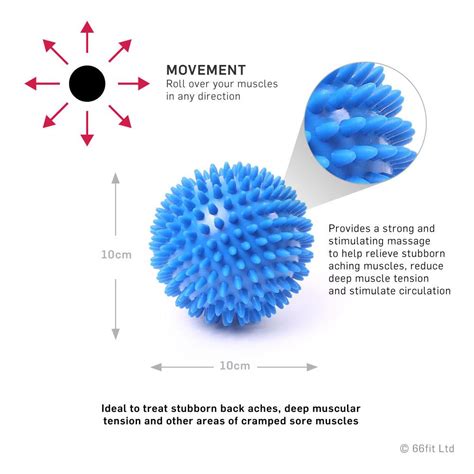 66fit 10cm Spiky Massage Ball Firm Or Soft For Relaxation And Recovery The Healthy Household