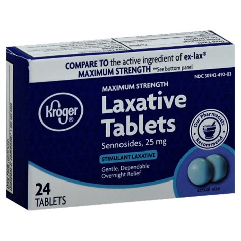 Kroger® Maximum Strength Laxative Tablets 24 Ct Kroger