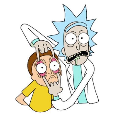Rick And Morty Open Your Eyes Sticker Rick And Morty Drawing Rick