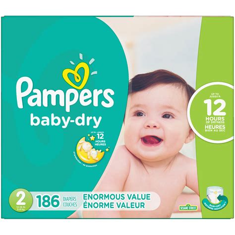 Pampers Baby Dry Diapers Size Count Walmart Com