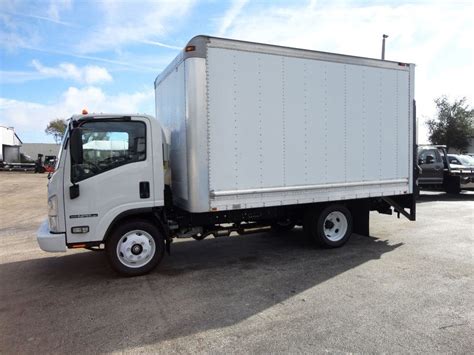 New Isuzu Npr Hd Ft Dry Box Alum Rail Liftgate Box Truck Cargo Truck At Tri Leasing Corp