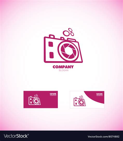 Photography Camera Aperture Logo Royalty Free Vector Image