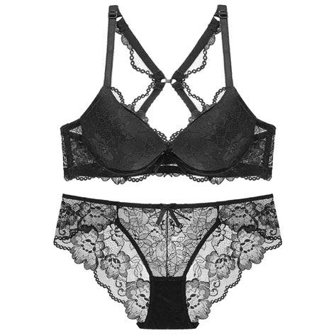 Amx Lace Bra Set Sexy Lingerie Push Up Brassiere And Panty Fashion Three Quarters Cup Fashion
