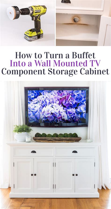 How To Turn A Piece Of Furniture Into A Wall Mounted Tv Component