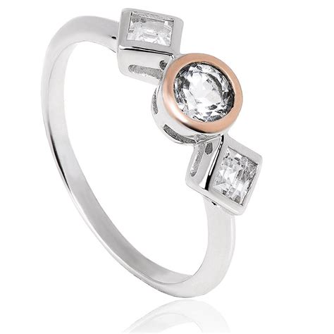 Mens titanium wedding bands, wedding and engagement rings. Clogau Welsh Royalty Anniversary White Topaz Ring in 2020 ...