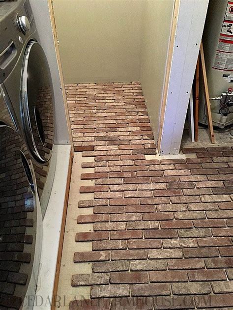 How To Install Thin Brick Floors Brick Flooring Home Decor Tips
