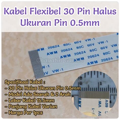 Jual Kabel Flexibel Pin Halus Model Panjang Varian Ukuran Pin