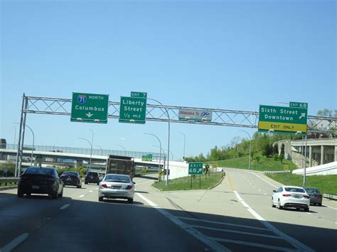 Ohio Interstate 471 Northbound Cross Country Roads