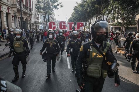 Protestas En Lima Así Fue La Manifestación De La Cgtp Sutep Y Otras