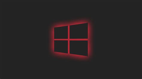 2560x1440 Windows 10 Logo Red Neon 1440p Resolution Wallpaper Hd Hi