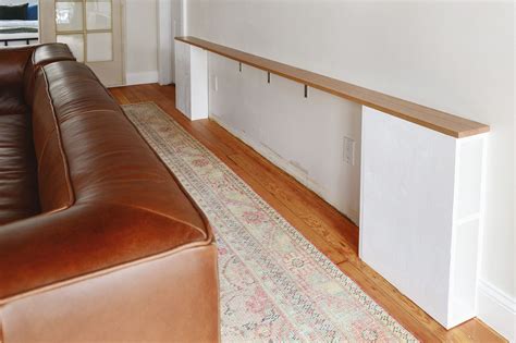 Diy Problem Solving A Slim Behind The Sofa Console Home Living Room