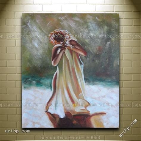 Dancing Nude Wrapped With Sheet Oil Painting Impressionism Portrait