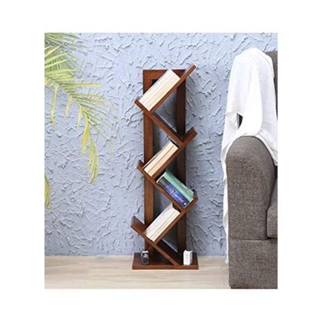 Aaram By Zebrs Furniture Solid Sheesham Wooden Book Shelf With Book