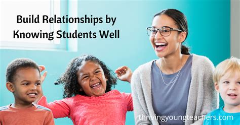 Build Relationships By Knowing Students Well Inspired Together Teachers