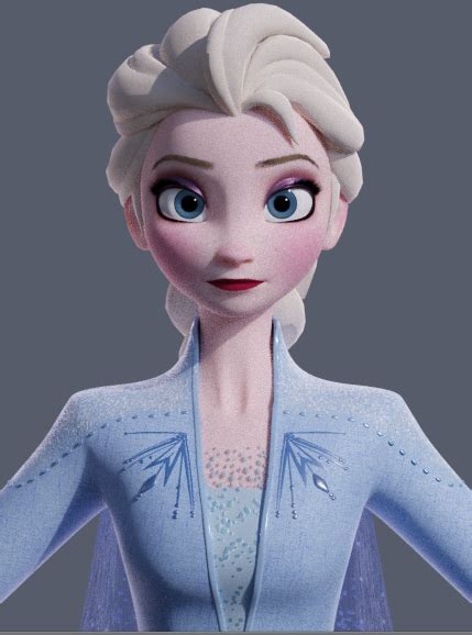 Elsa Frozen2 3d Model Preview Viewport Render By King Of Snow On
