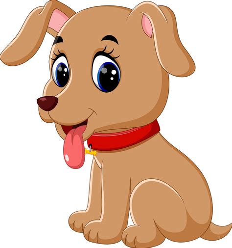 Illustration Of Cute Baby Dog Cartoon 7915471 Vector Art At Vecteezy