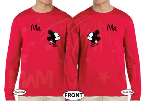 Lgbt Gay Matching Mr Mickey Mouse Shirts With Mickey Hands Shaped As A