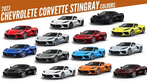 Corvette Stingray 2022 Colors