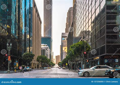 Downtown Los Angeles Is The Central Business District Editorial Image