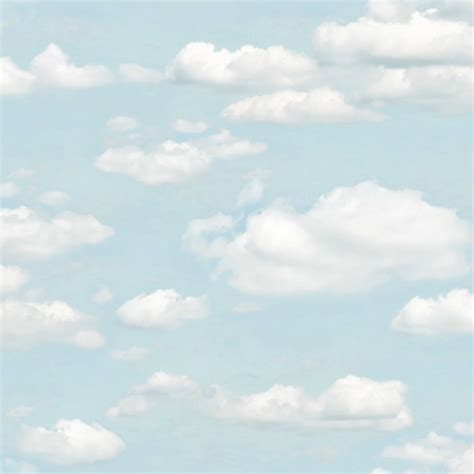Looking for the best blue wallpaper? Brewster Bath Blue Clouds Wallpaper Sample-2734-24890SAM ...