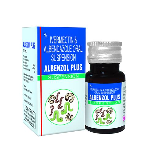 Albenzol Plus Albendazole Ivermectin Oral Suspension Packaging Size Ml Rs Bottle