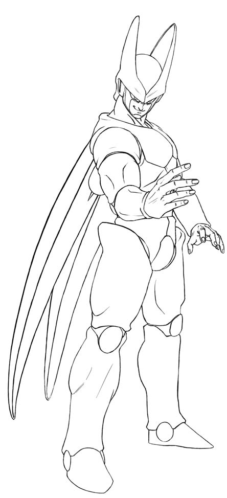 Another, onio, is shown in the joke manga, neko majin z. Dbz Cell Coloring Pages