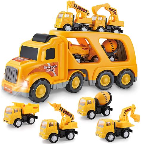 Construction Truck Toys For 3 4 5 6 Years Old Toddlers Kids Boys And