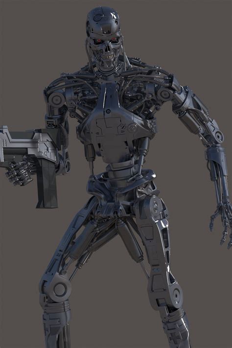 Terminator T800 Salvation Endoskeleton 3d Model Rigged Cgtrader