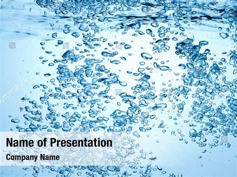 Freshness Abstract Underwater Bubbles Powerpoint Template Freshness