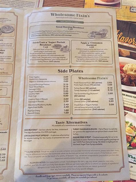 The chain restaurant has traditional american cuisine and around 11 million servings of chicken and dumplings annually. Cracker Barrel Menu Prices | Cracker barrel menu prices, Cracker barrel menu, Cracker barrel