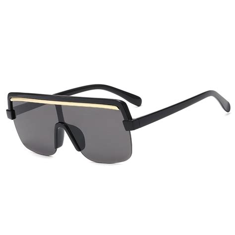 wholesale mono lens half frame flat top sunglasses superhot eyewear