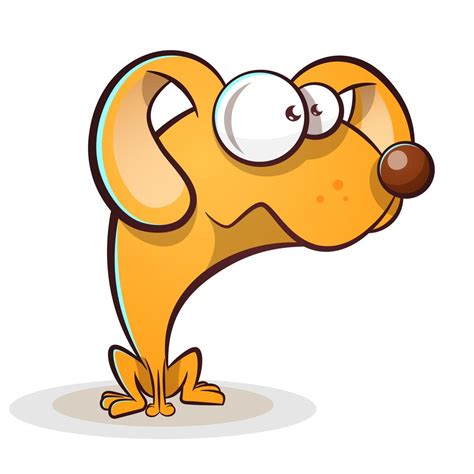 Funny Cute Dog Cartoon 378939 Vector Art At Vecteezy