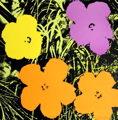 Flowers Iv Original Art By Andy Warhol Picassomio