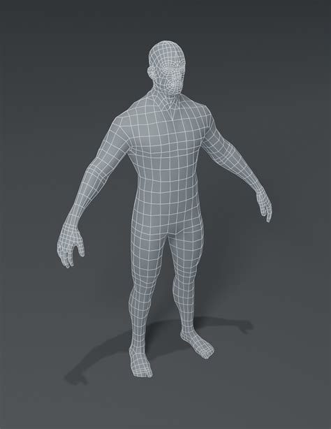 D Model Low Poly Male Base Mesh Cgtrader My Xxx Hot Girl