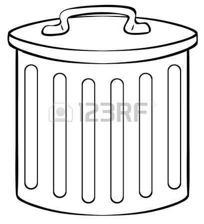 Black and white clipart of dustbin. ผลการค้นหารูปภาพสำหรับ trash can bin garbage clipart black ...