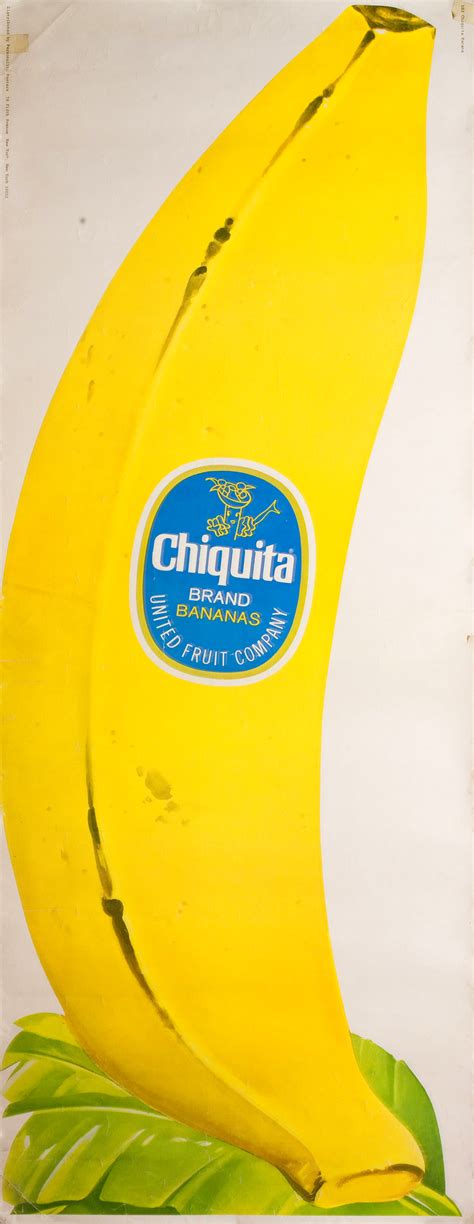 Chiquita Bananas Original 1982 Us Door Panel Poster Posteritati